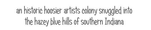 historic artists colony of Nashville, Indiana